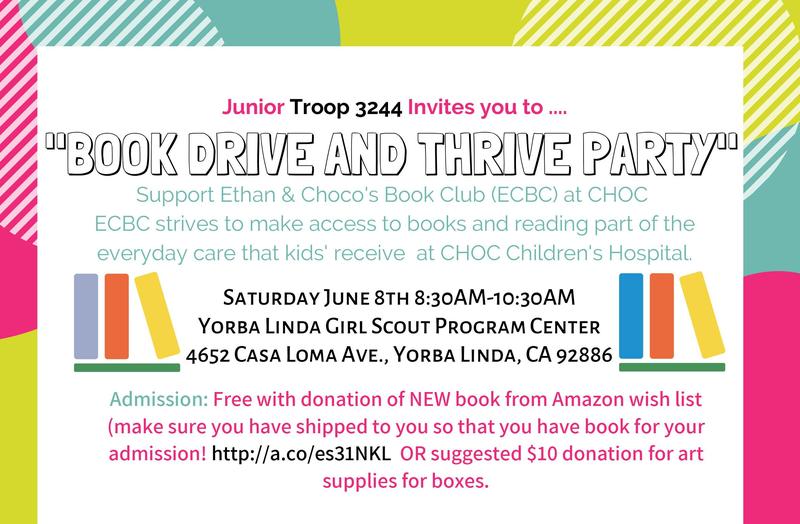 Book Drive & Thrive Party