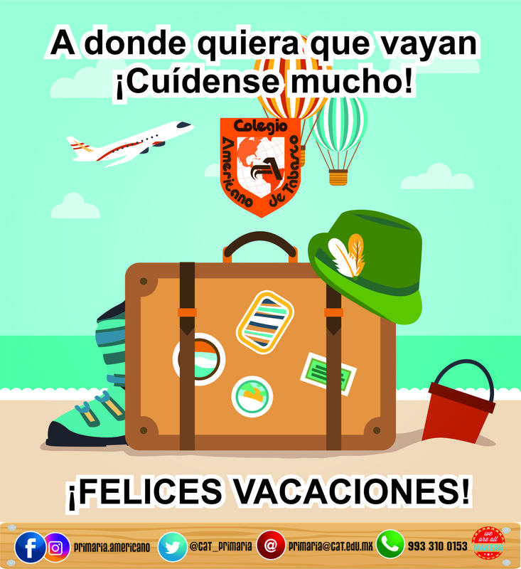 PRIMARIA: ¡Les deseamos unas muy felices vacaciones! Featured Photo