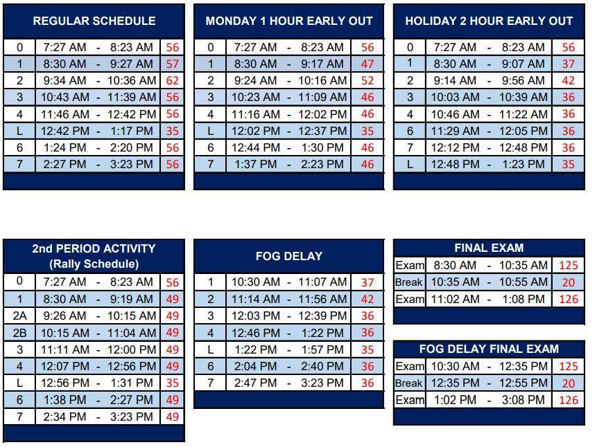 Bell Schedules Miscellaneous Liberty High School