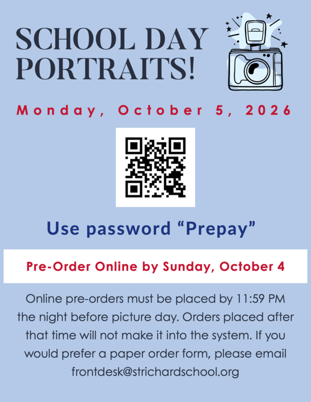 School Portraits are October 5th Featured Photo