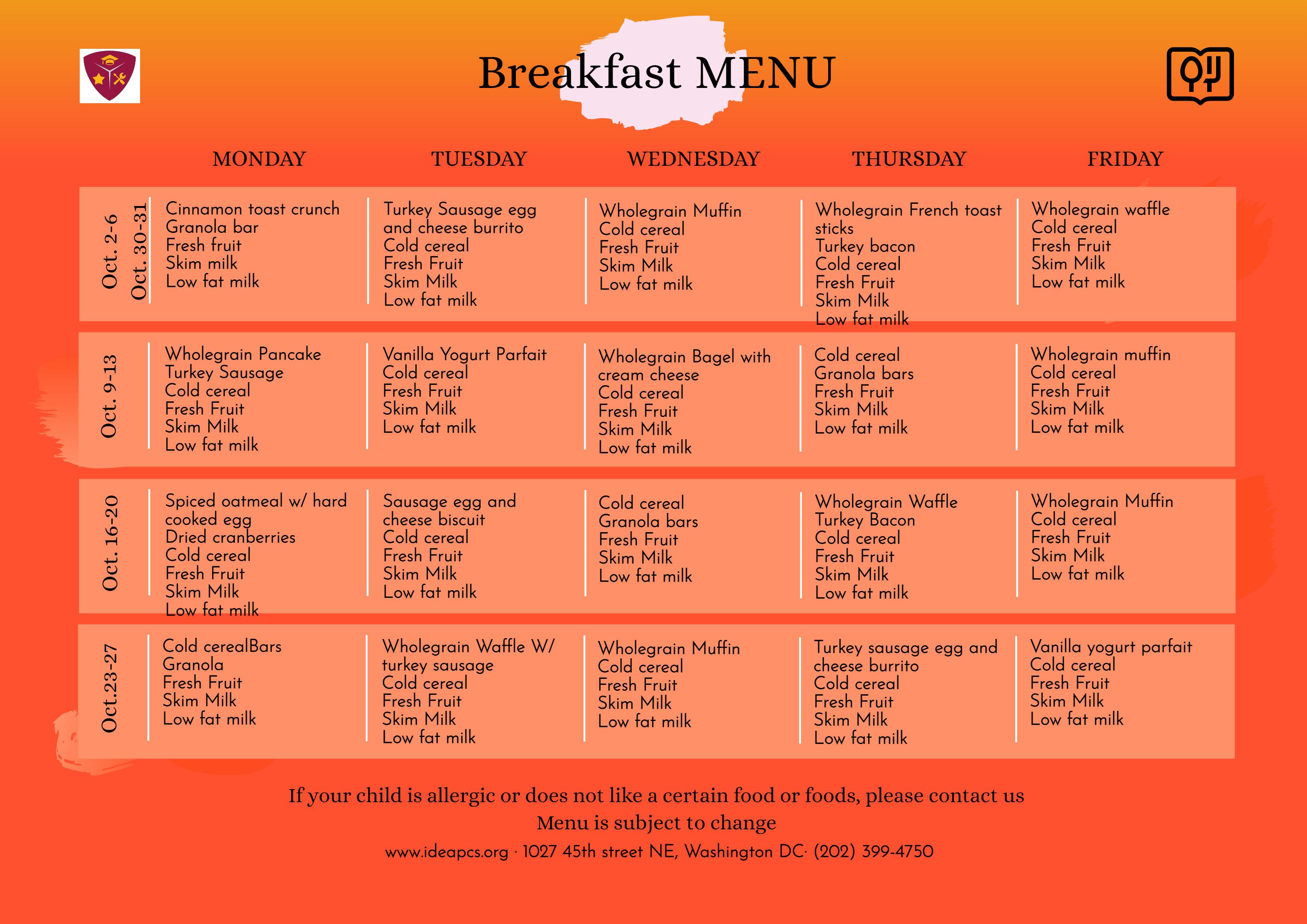 Menu Miscellaneous IDEA Public Charter School