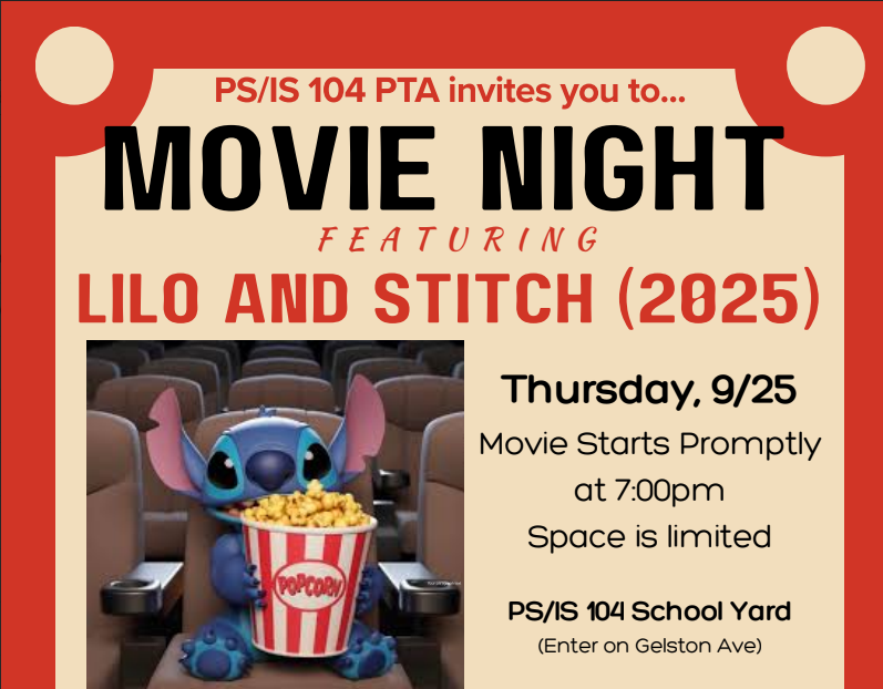 Lilo and Stitch PTA Movie Flyer