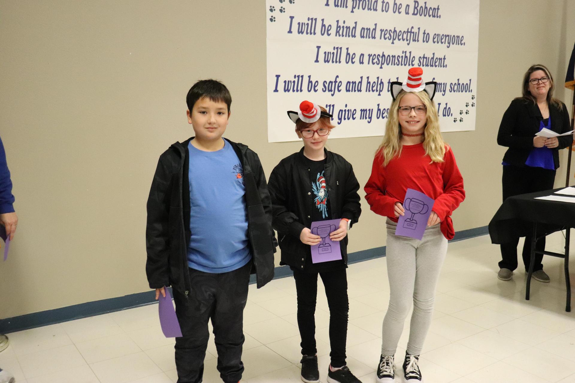 3rd Grade Spelling: William Moore, Sadie Mitchell, and McKenzie Mitchell