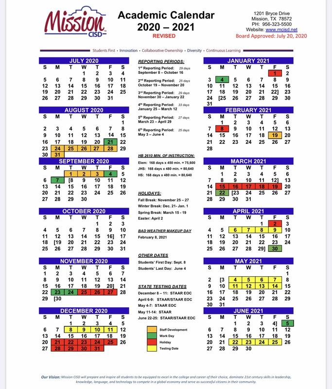 school calendar