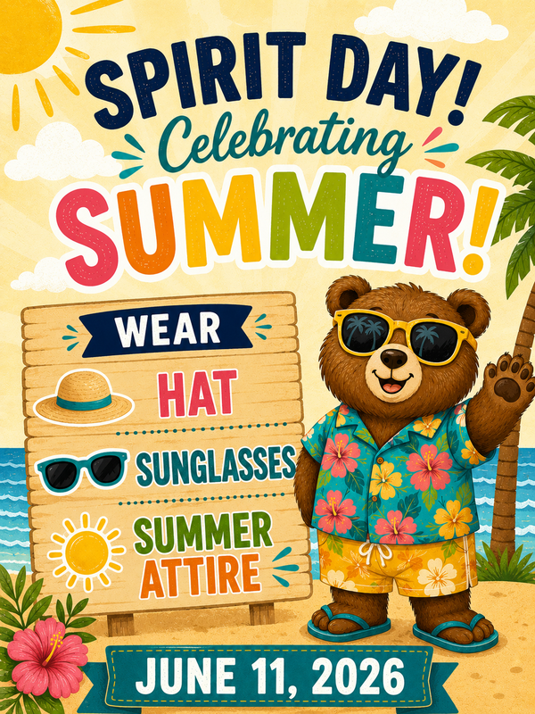 Flyer for summer spirit day