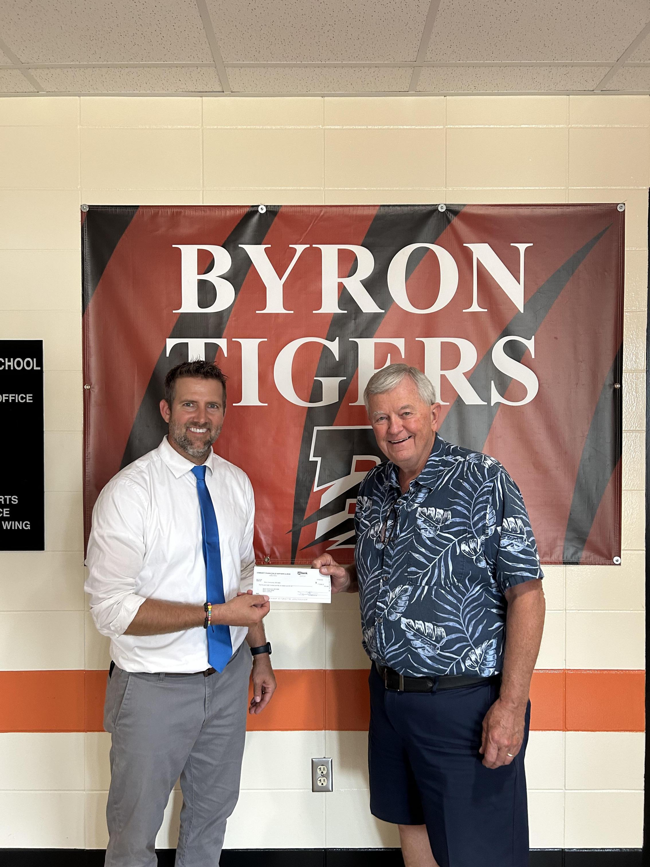 Megan Clift Donation Byron CUSD 226