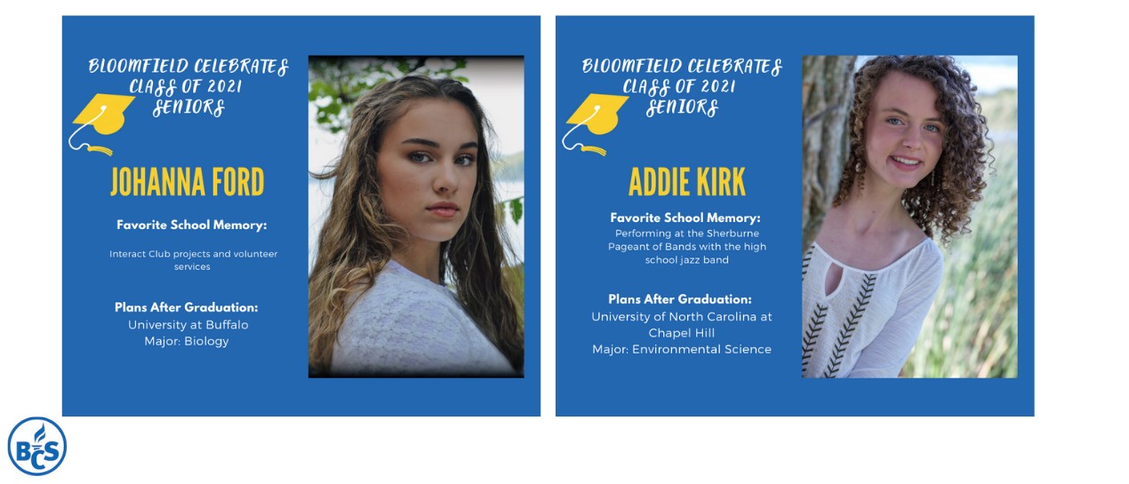 picture of seniors Johanna Ford and Addie Kirk