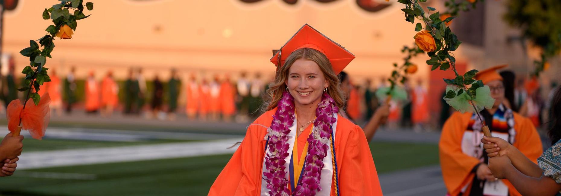 graduate walking