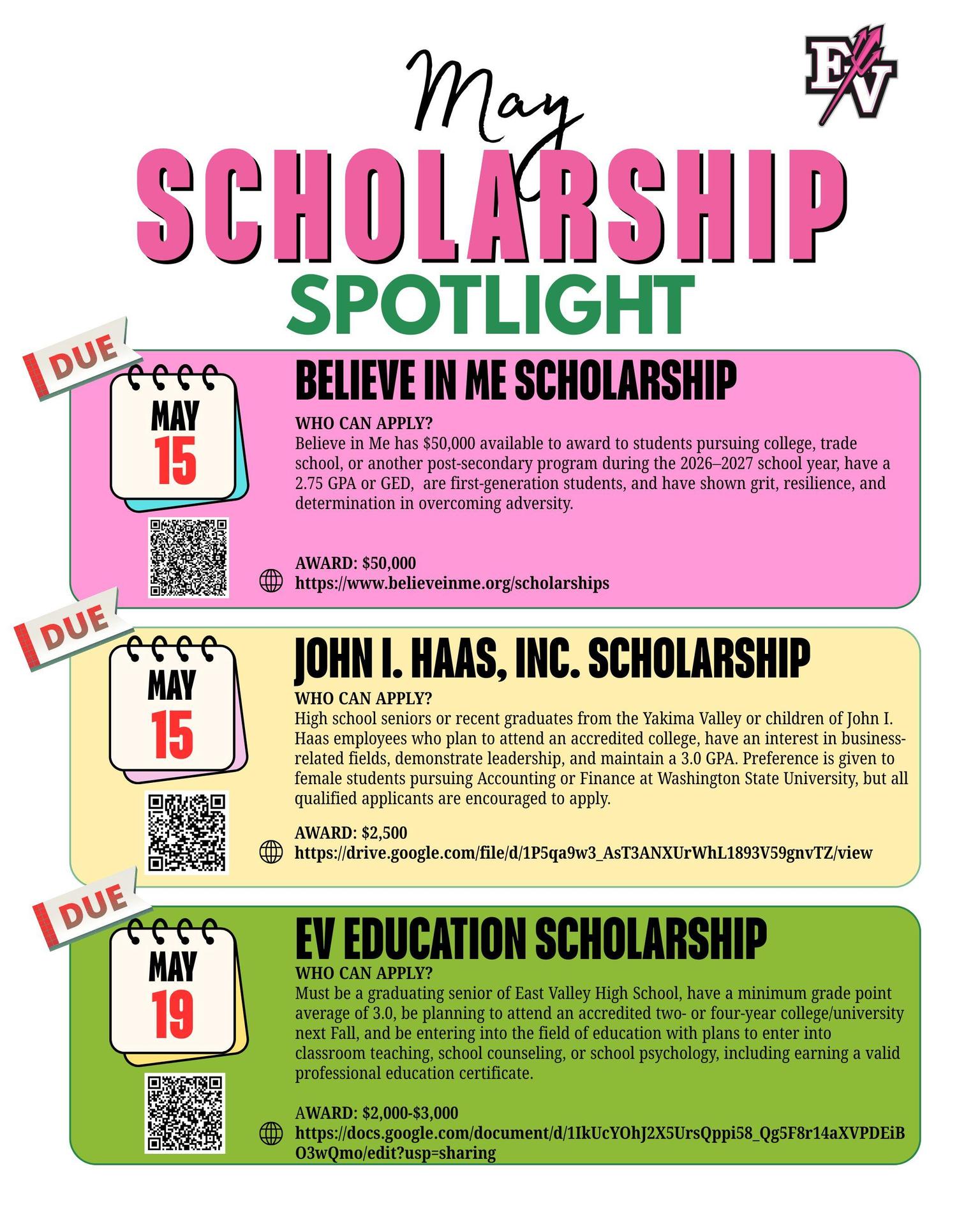 May Scholarship Spotlight