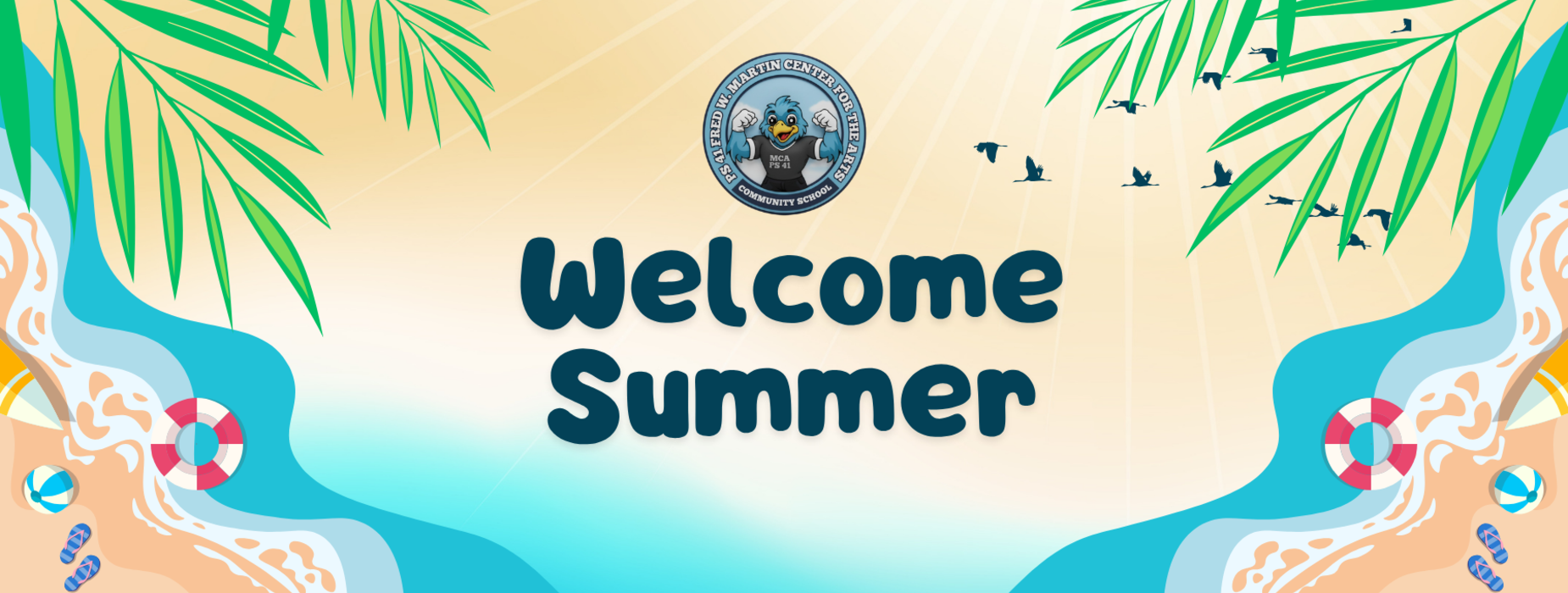 Hello summer banner