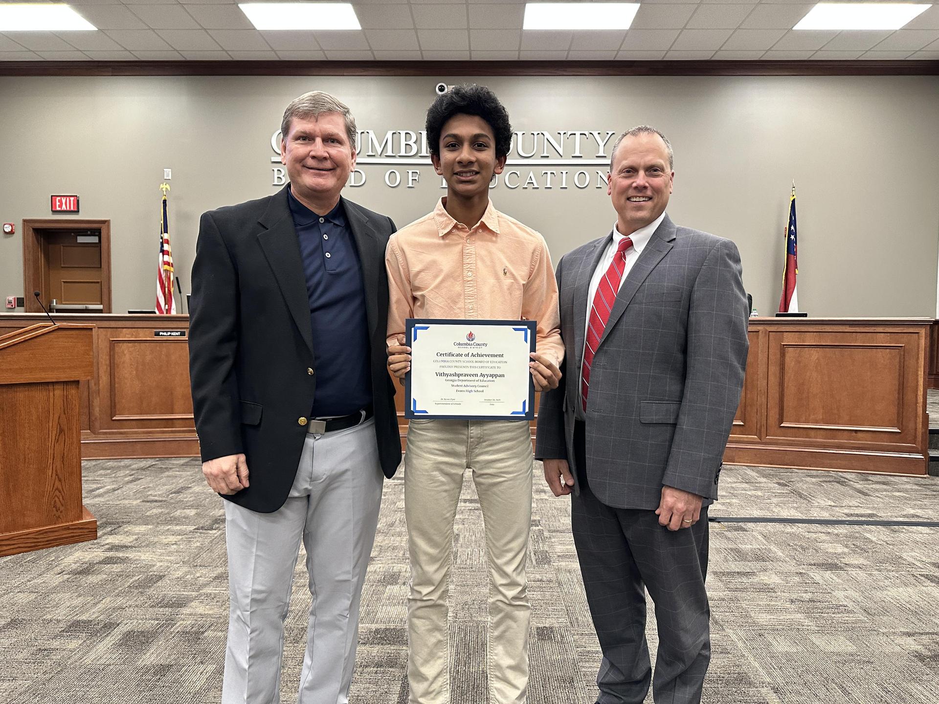 Thanks to the 4-H Presidents from Martinez Elementary School for leading the Pledge of Allegiance at the Board of Education meeting. Great job, student leaders! 