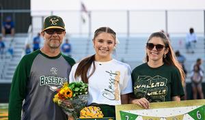 Coaler cheerleader recognized on Senior Night