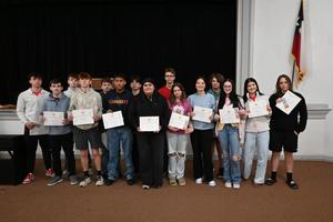 Secondary  4th six weeks awards.