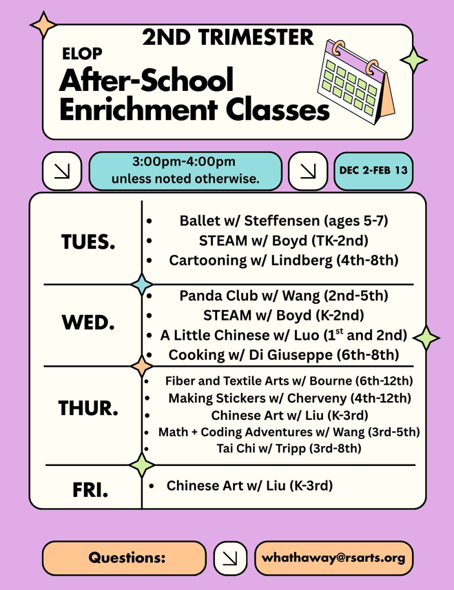 ELOP CLASS OFFERINGS