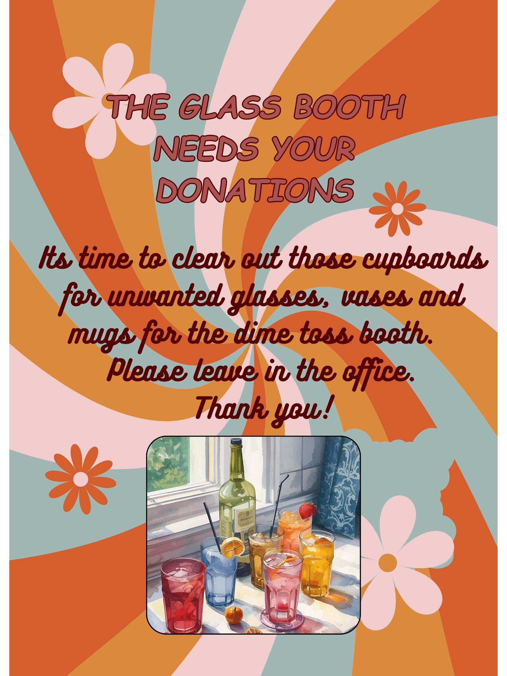 Glass Booth Donations