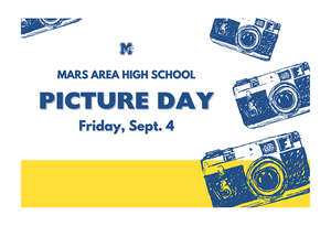 Poster for Picture Day featuring illustrated cameras and event details.