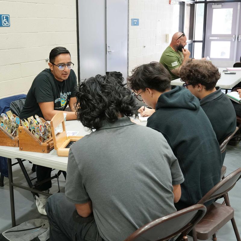 SJLA students interviewing a US Veteran