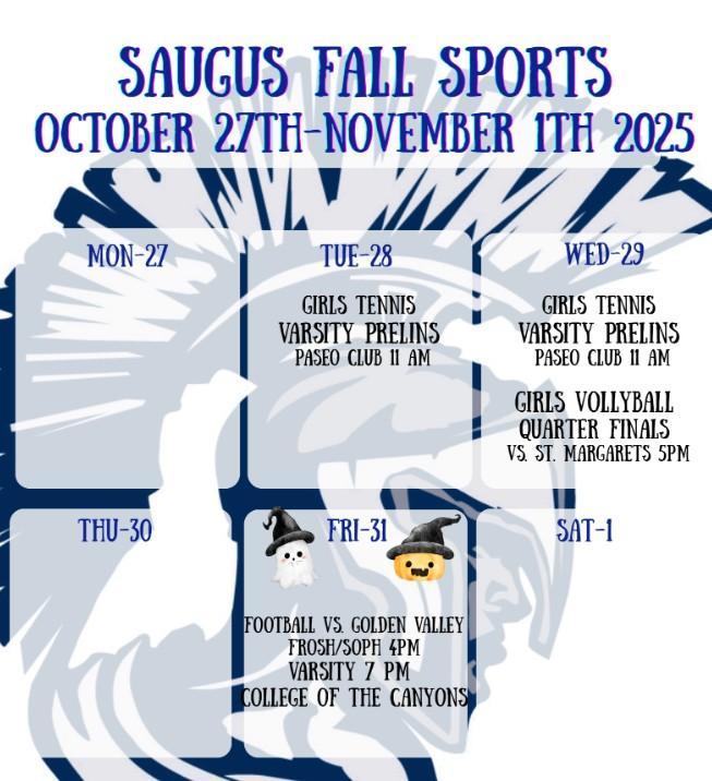 Sports this Week Oct 27