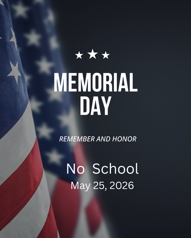 Memorial Day - NO SCHOOL Thumbnail Image