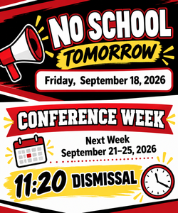 No School Friday, September 18