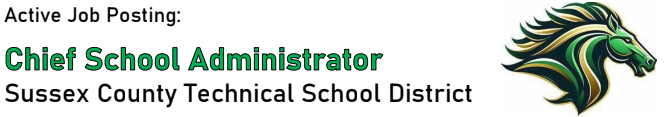 Active Job Posting, Chief School Administrator