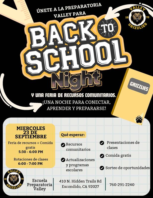 noche de regreso a clases