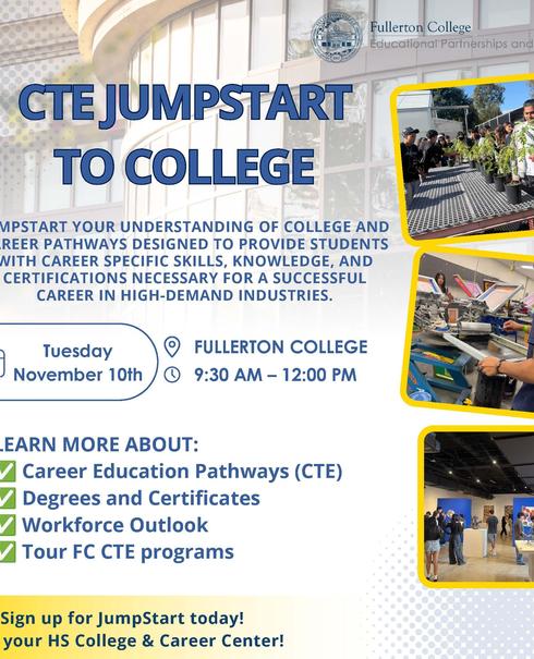 Fullerton College CTE Visit