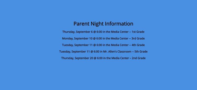 Parent Night
