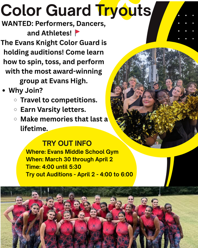 Color Guard tryout information
