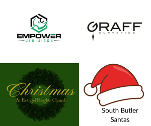 Logs from Empower, Evangel Heights, Graff Surveying and South Butler Santas