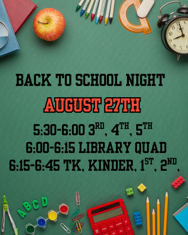 Back-to-School Night- August 27, 2025 Thumbnail Image