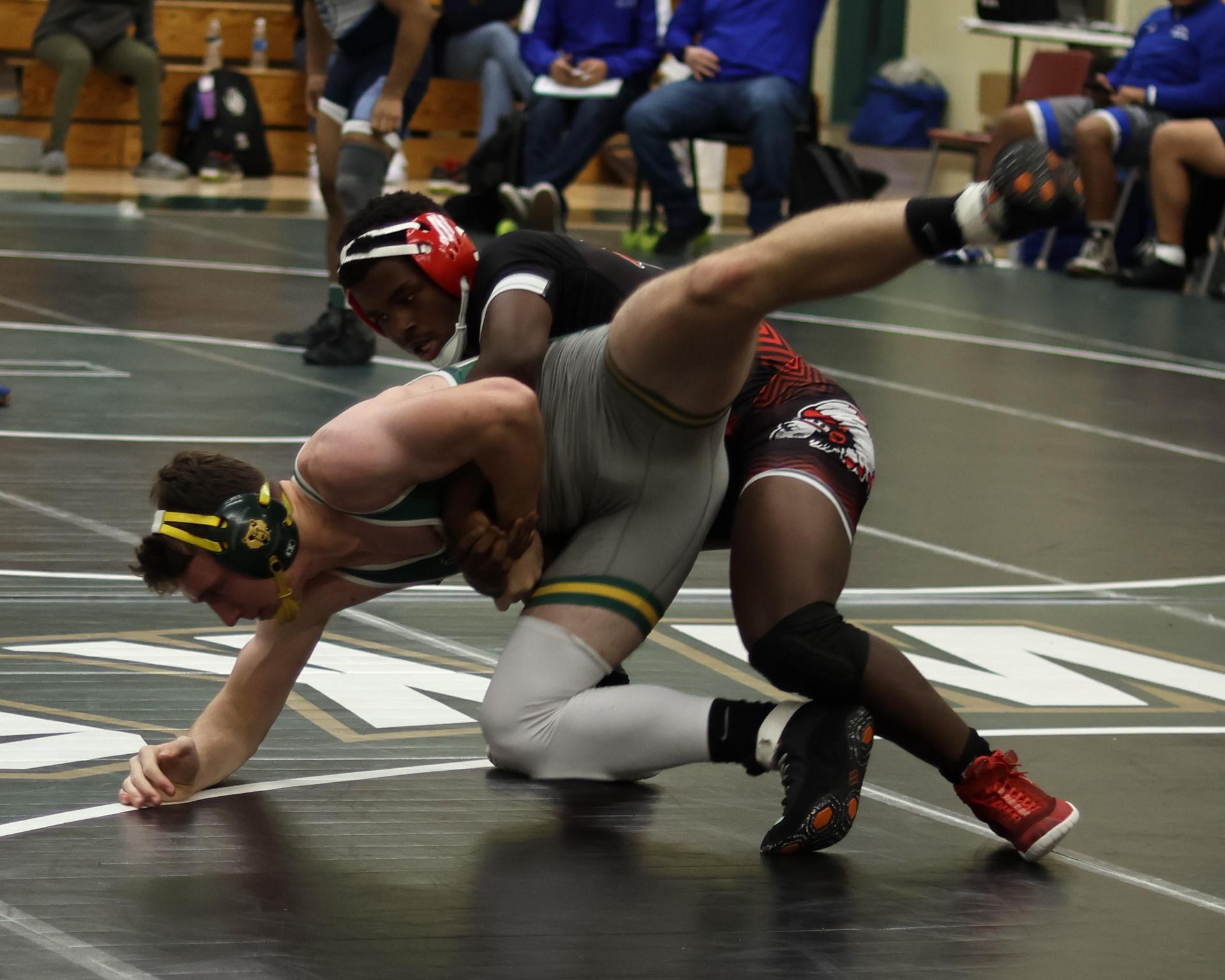 boys wrestling at liberty duals