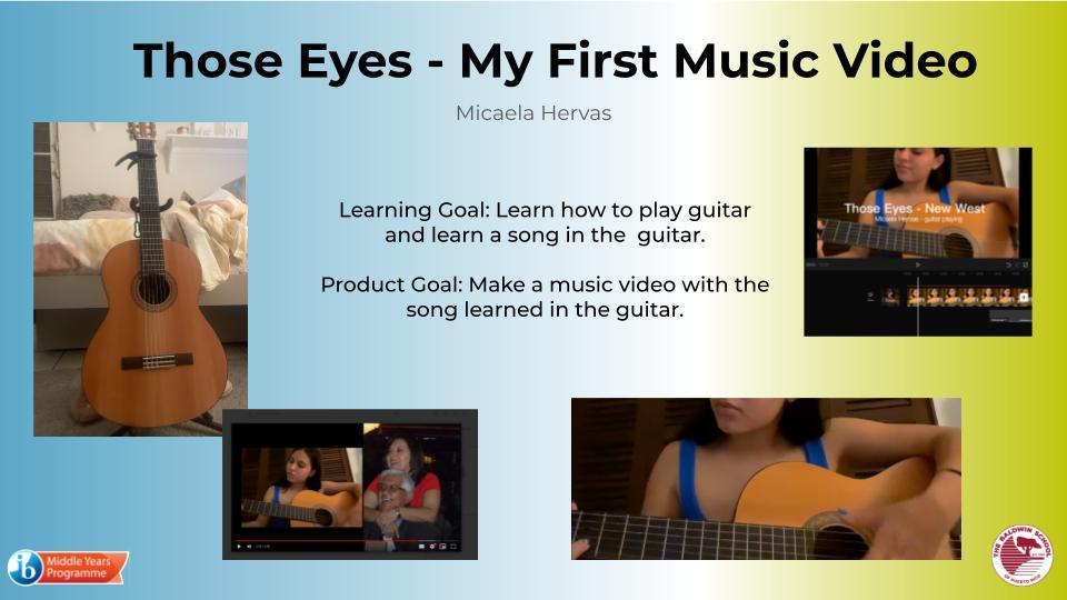 Micaela Hervas - Those Eyes: My first Music Video