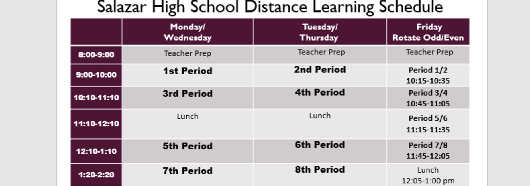 DL schedule