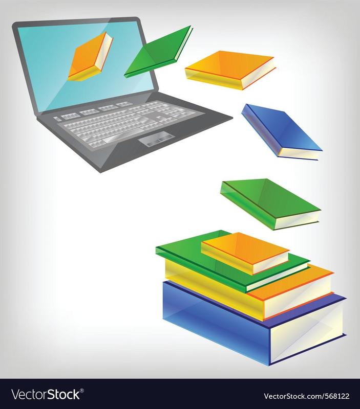 laptop and books image