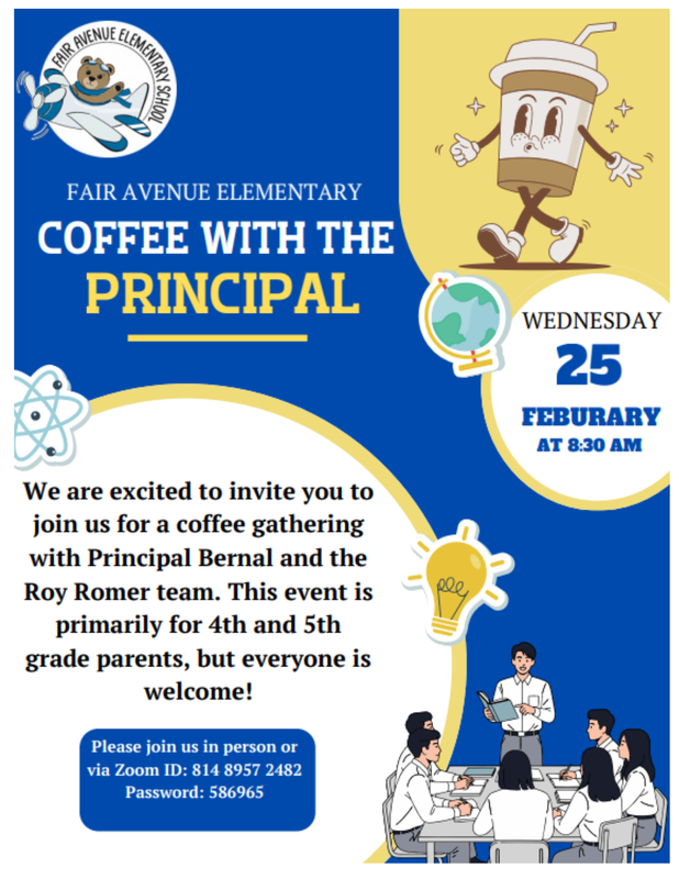 Coffee with the Principal: Roy Romer MS_Flyer English
