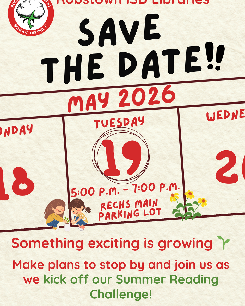 Event flyer for summer reading challenge on May 19, 2026.