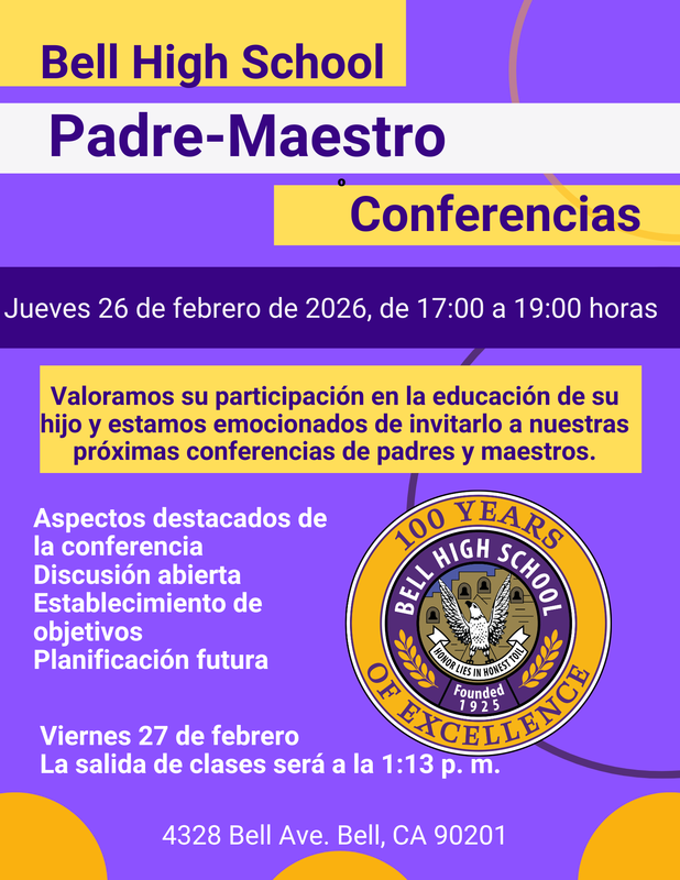 Parent-Teacher Conferences/ Padre-Maestro ConferenciasWe value your involvement in your child's education and are excited to invite you to our upcoming Parent-Teacher Conferences.