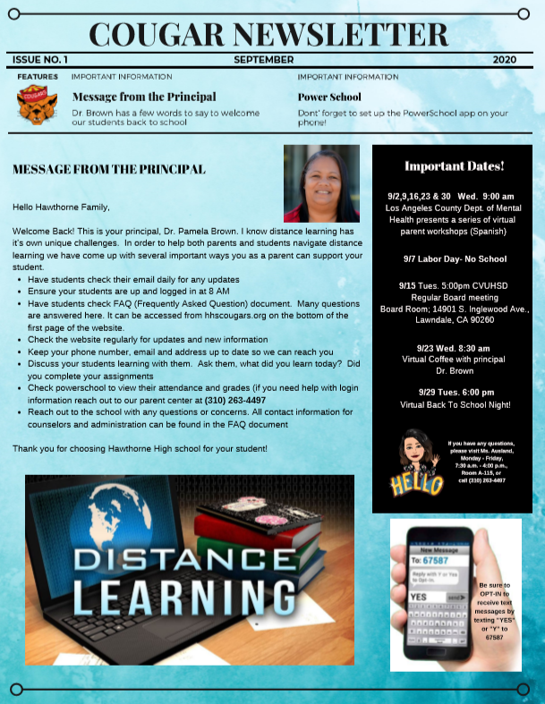 September Newsletter English