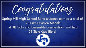 SHHS Students Earn First Division Ratings At Solo & Ensemble