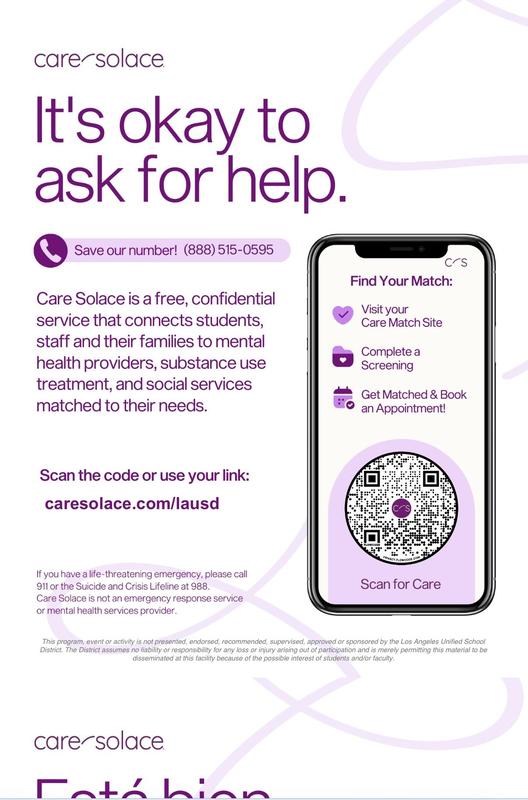 Mental health services flyer/ folleto de servicios de salud mental