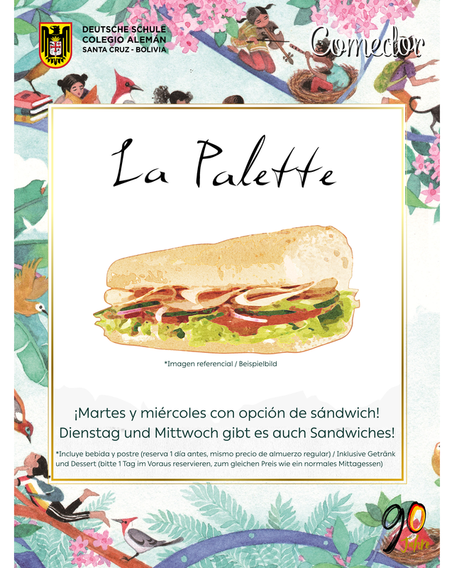 Mensa "La Palette": Dienstag und Mittwoch sind Sandwich-Tage! Featured Photo