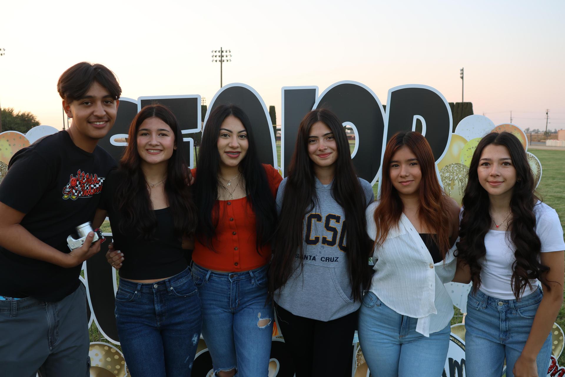 seniors and staff enjoying senior sunrise