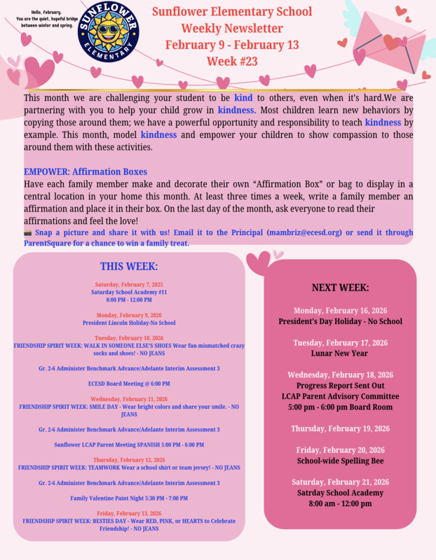 Sunflower Weekly Newsletter Week #23 Featured Photo