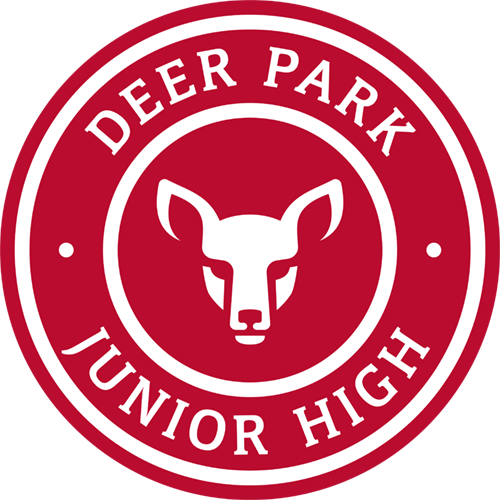 Circular logo with a deer and text reading 'Deer Park Junior High'