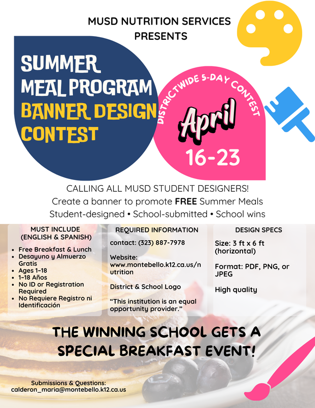 Summer Meal Program Design Contest