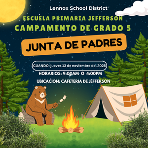 5th Grade Parent Camp Meeting