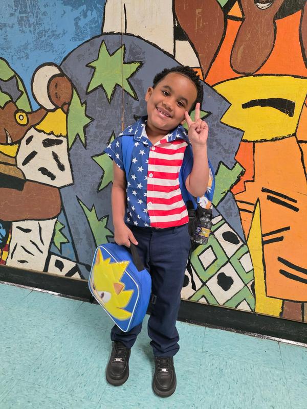 Student wear strips and stars similar to the American Flag