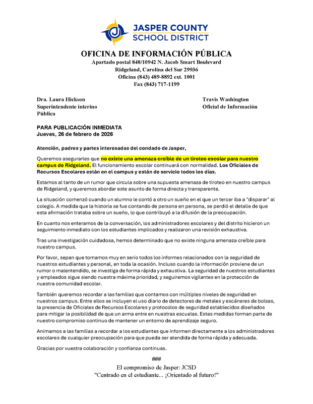 Update for Ridgeland Campus - Thrusday, February 26, 2026 (English and Spanish)_Page_2.png