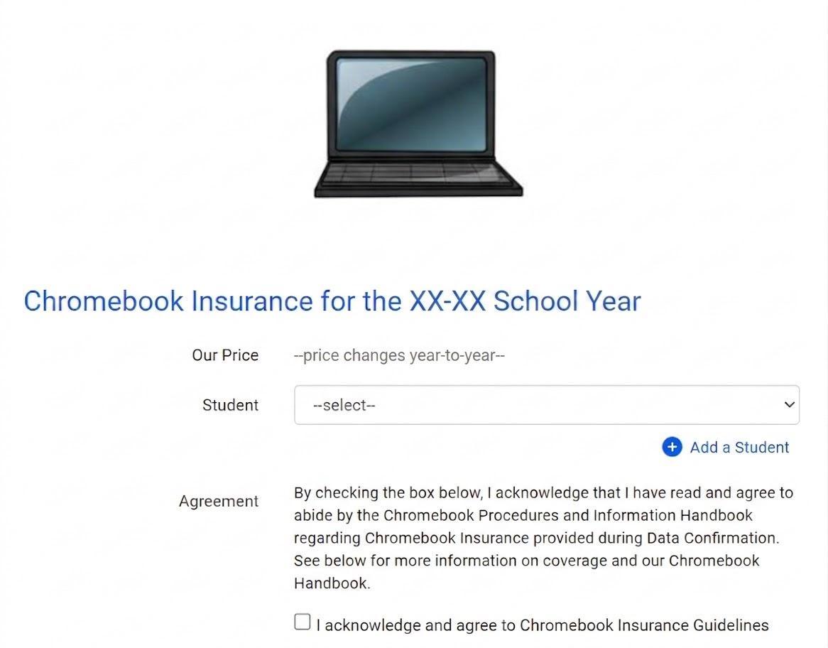 Chromebook Insurance Item from MSB Store